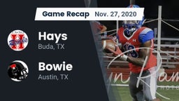 Recap: Hays  vs. Bowie  2020