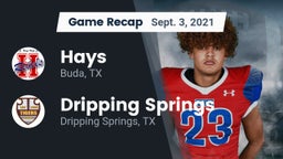 Recap: Hays  vs. Dripping Springs  2021