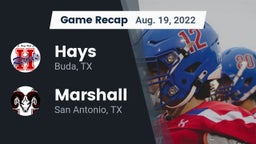 Recap: Hays  vs. Marshall  2022