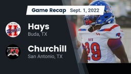 Recap: Hays  vs. Churchill  2022