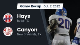 Recap: Hays  vs. Canyon  2022