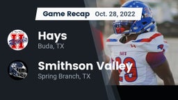 Recap: Hays  vs. Smithson Valley  2022