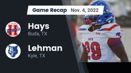 Recap: Hays  vs. Lehman  2022