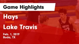 Hays  vs Lake Travis  Game Highlights - Feb. 1, 2019