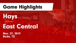 Hays  vs East Central  Game Highlights - Nov. 27, 2019