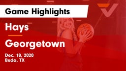Hays  vs Georgetown  Game Highlights - Dec. 18, 2020