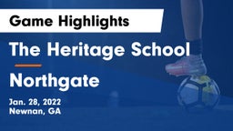 The Heritage School vs Northgate  Game Highlights - Jan. 28, 2022