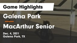 Galena Park  vs MacArthur Senior  Game Highlights - Dec. 4, 2021