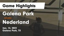 Galena Park  vs Nederland  Game Highlights - Jan. 14, 2022