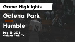 Galena Park  vs Humble  Game Highlights - Dec. 29, 2021