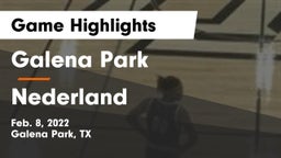 Galena Park  vs Nederland  Game Highlights - Feb. 8, 2022