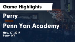 Perry  vs Penn Yan Academy  Game Highlights - Nov. 17, 2017