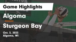 Algoma  vs Sturgeon Bay  Game Highlights - Oct. 3, 2023