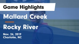 Mallard Creek  vs Rocky River  Game Highlights - Nov. 26, 2019