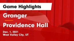 Granger  vs Providence Hall  Game Highlights - Dec. 1, 2021