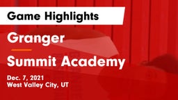 Granger  vs Summit Academy  Game Highlights - Dec. 7, 2021