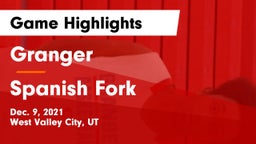 Granger  vs Spanish Fork  Game Highlights - Dec. 9, 2021