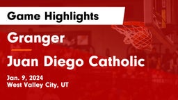 Granger  vs Juan Diego Catholic  Game Highlights - Jan. 9, 2024