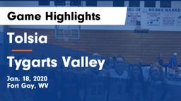 Tolsia  vs Tygarts Valley  Game Highlights - Jan. 18, 2020