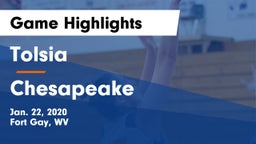 Tolsia  vs Chesapeake  Game Highlights - Jan. 22, 2020