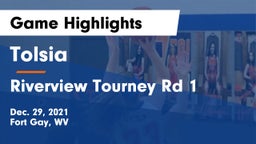 Tolsia  vs Riverview Tourney Rd 1 Game Highlights - Dec. 29, 2021