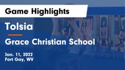 Tolsia  vs Grace Christian School Game Highlights - Jan. 11, 2022