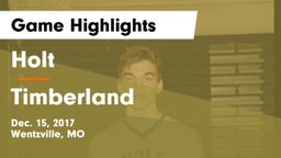 Holt  vs Timberland  Game Highlights - Dec. 15, 2017