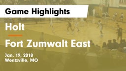 Holt  vs Fort Zumwalt East  Game Highlights - Jan. 19, 2018