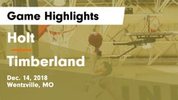 Holt  vs Timberland  Game Highlights - Dec. 14, 2018