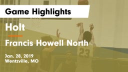 Holt  vs Francis Howell North  Game Highlights - Jan. 28, 2019