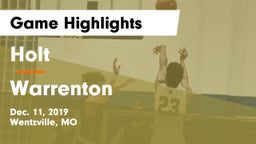 Holt  vs Warrenton  Game Highlights - Dec. 11, 2019