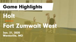 Holt  vs Fort Zumwalt West  Game Highlights - Jan. 21, 2020