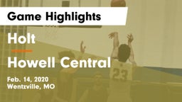 Holt  vs Howell Central  Game Highlights - Feb. 14, 2020