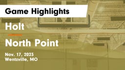 Holt  vs North Point  Game Highlights - Nov. 17, 2023