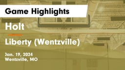 Holt  vs Liberty (Wentzville)  Game Highlights - Jan. 19, 2024