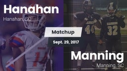 Matchup: Hanahan  vs. Manning  2017