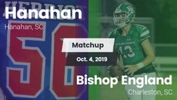 Matchup: Hanahan  vs. Bishop England  2019