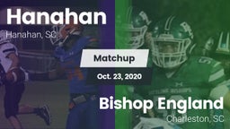Matchup: Hanahan  vs. Bishop England  2020