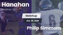 Matchup: Hanahan  vs. Philip Simmons  2020