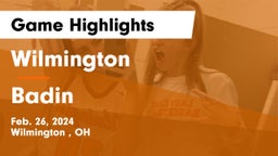 Wilmington  vs Badin  Game Highlights - Feb. 26, 2024