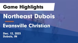 Northeast Dubois  vs Evansville Christian  Game Highlights - Dec. 12, 2023