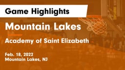 Mountain Lakes  vs Academy of Saint Elizabeth Game Highlights - Feb. 18, 2022