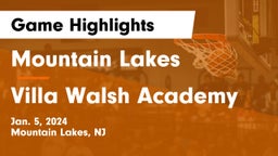Mountain Lakes  vs Villa Walsh Academy  Game Highlights - Jan. 5, 2024