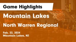 Mountain Lakes  vs North Warren Regional  Game Highlights - Feb. 22, 2024
