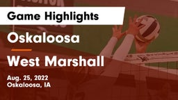 Oskaloosa  vs West Marshall  Game Highlights - Aug. 25, 2022