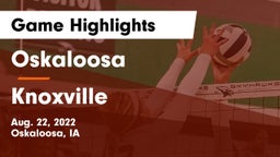 Oskaloosa  vs Knoxville  Game Highlights - Aug. 22, 2022