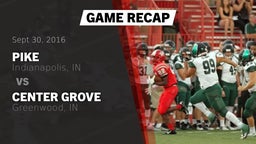 Recap: Pike  vs. Center Grove  2016