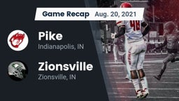 Recap: Pike  vs. Zionsville  2021