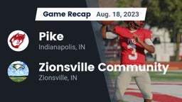 Recap: Pike  vs. Zionsville Community  2023