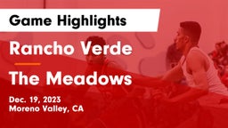 Rancho Verde  vs The Meadows Game Highlights - Dec. 19, 2023